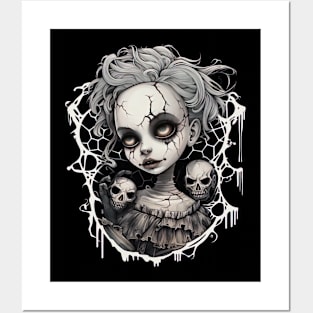 Gothic Aesthetic Doll Posters and Art